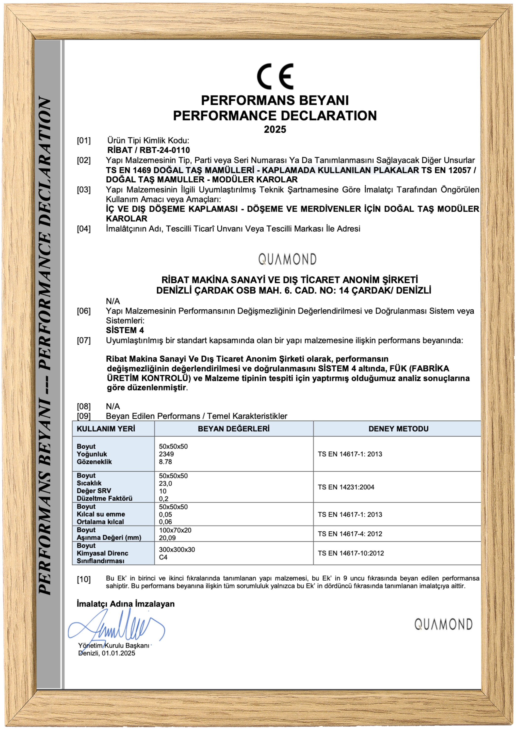 Performans Beyanı