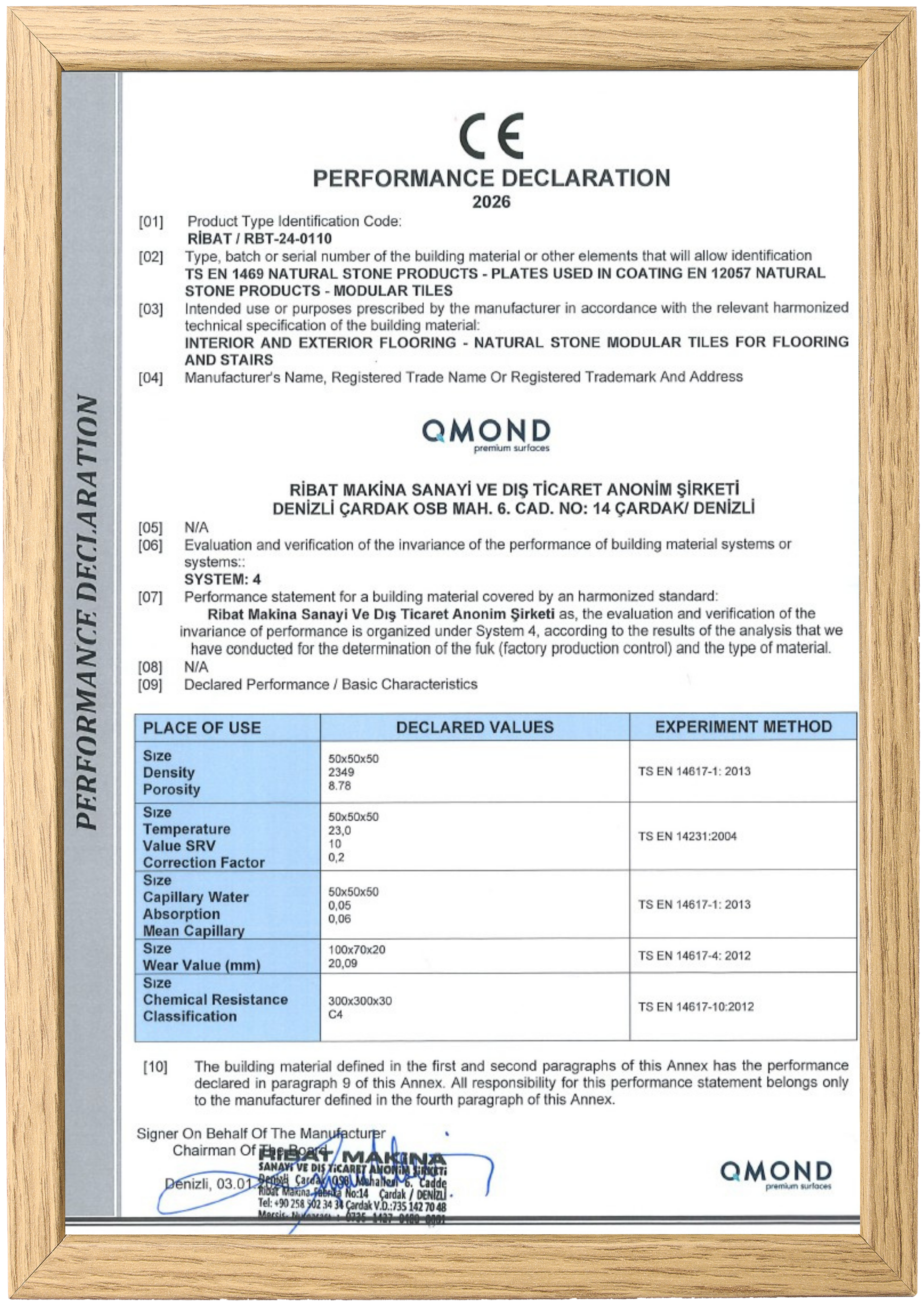 Performance Declaration ENG